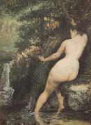 Gustave Courbet Bather oil
